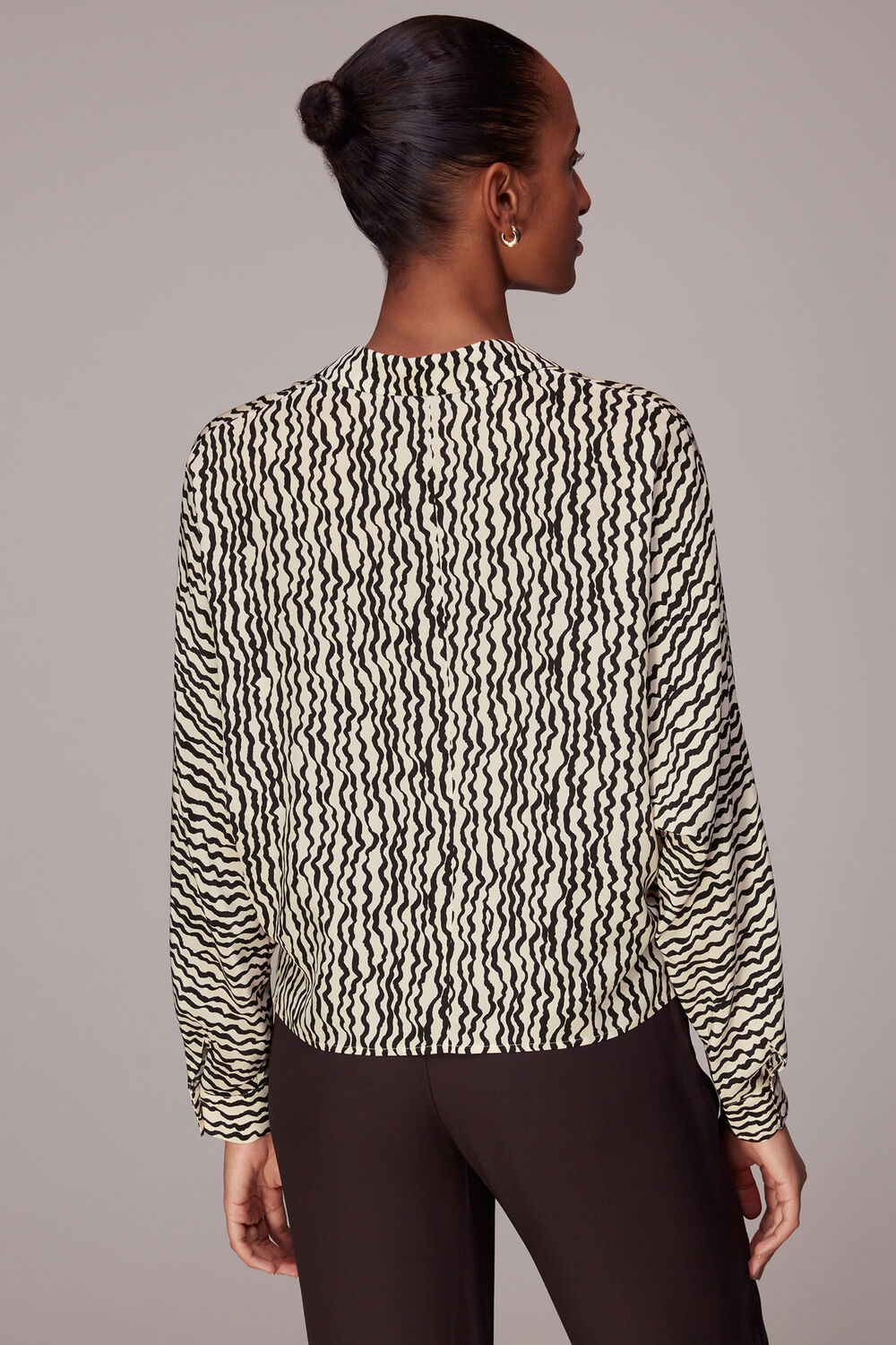 Wiggle Print Silk Shirt